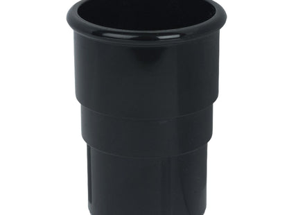 FloPlast Round 50mm Downpipe Connector Black