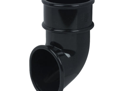 FloPlast Round 50mm Downpipe Shoe Black