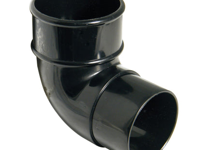 FloPlast 50mm MiniFlo 90 Degree Bend Black RBM1