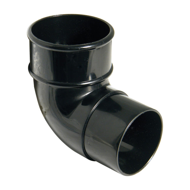 FloPlast 50mm MiniFlo 90 Degree Bend Black RBM1