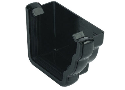 FloPlast Niagara External Right Hand Stopend Black