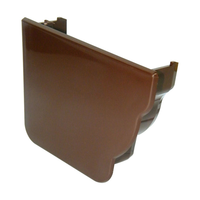 FloPlast Niagara Internal Left Hand Stopend Brown