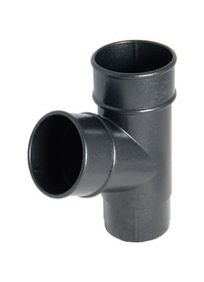 FloPlast Cast Iron Effect 68mm Round 67 Degree Pipe Branch