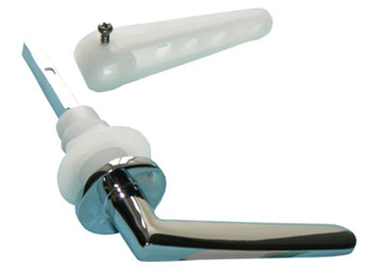 Thomas Dudley WC E Type Finger Tip Chrome Cistern Lever - 1/2" Thread, 110mm Spindle