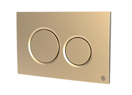 Thomas Dudley Dudley Drift Dualflush Pneumatic Flush Plate - Satin Brass - PSPILL375049 - Perfect for Modern Bathrooms