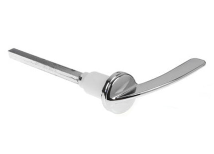 WC Chrome Side Cistern Lever 1/2" Thread - PTOLEV367087 - Essential for Toilet Flush
