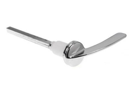 WC Chrome Side Cistern Lever 1/2" Thread - PTOLEV367087 - Essential for Toilet Flush