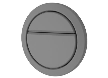 Thomas Dudley Geo Soft Touch Grey 73.5mm Dual Flush Push Button - PSPLEV373557