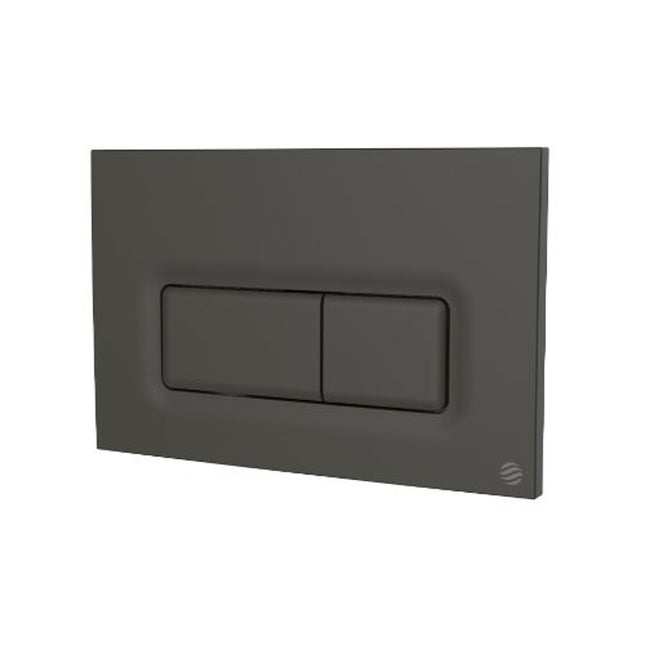 Thomas Dudley Dudley Reef Dualflush Matt Black Pneumatic Flush Plate - PSPILL375775 - Modern Bathroom Solution