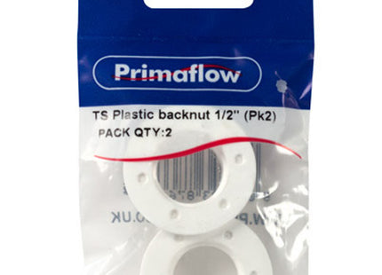 Primaflow Primapack Plastic Backnut 1/2"