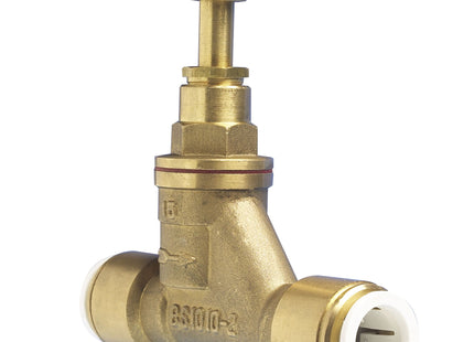 John Guest Speedfit Pre Pack Brass Stop Valve 15mm 15BSCP