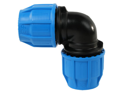 John Guest MDPE Compression Elbow - 90 Degree - 25mm