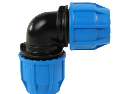 John Guest MDPE Compression Elbow - 90 Degree - 25mm