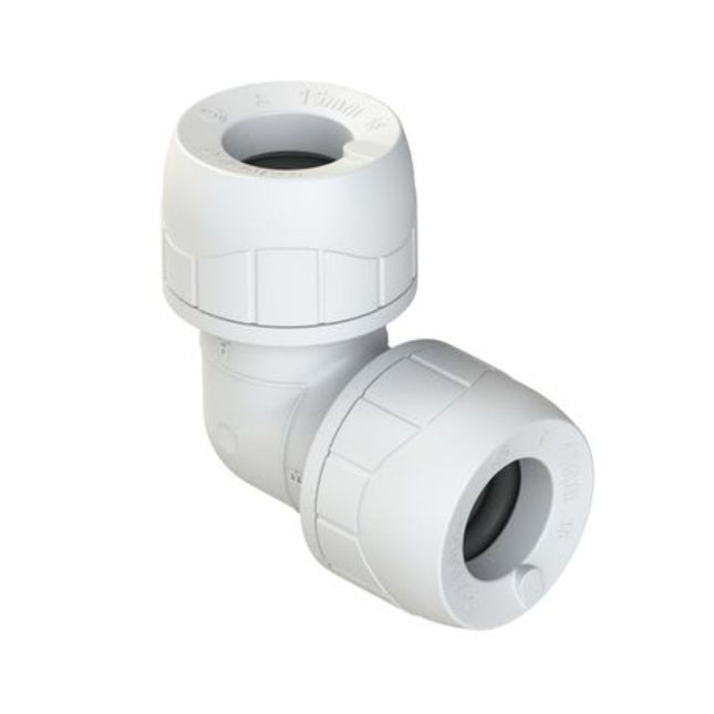 Polypipe Polyplumb Enhanced 10mm Elbow - PB110EW - Plumbing Solution