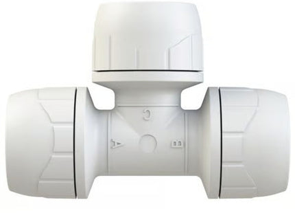 Polypipe Polyplumb Enhanced 28mm Equal Tee White - PB228EW