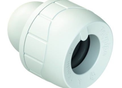 Polypipe Polyplumb Enhanced 15mm Socket Blank End - PB1915EW - Plumbing Solution