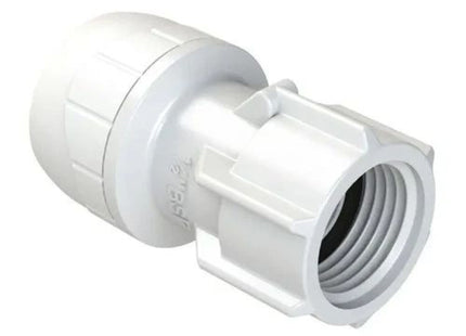 Polyplumb Enhanced 15mm x 1/2" Hand Tight Tap Connector - PB2715EW - Ideal for Plumbing