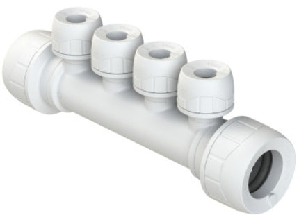 Polypipe P/Plumb Enhanced 22X10mm 4 Port Socket/Socket - PB7322104EW - Perfect for Plumbing