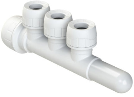Polypipe P/Plumb Enhanced 22X15mm 3 Port Socket/Spigot - PB7622153EW - Perfect for Plumbing