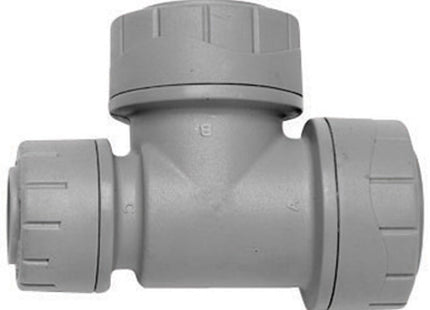 Polyplumb Reducing Tee 22mm x 15mm - PB1422 - For Plumbing Applications