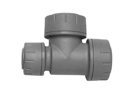 Polyplumb Reducing Tee 22mm x 15mm - PB1422 - For Plumbing Applications