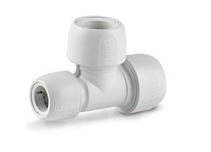 Hep20 Hep2o Hd12 Reduced Tee 22mm x 15mm x 22mm - HD12/22W - Essential for Plumbing