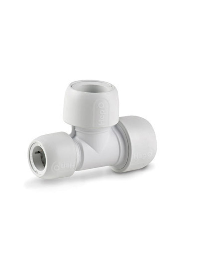 Hep20 Hep2o Hd12 Reduced Tee 22mm x 15mm x 22mm - HD12/22W - Essential for Plumbing