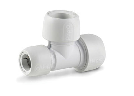 Hep20 Hep2o Hd12 Reduced Tee 28 x 22 x 28mm - HD12/28W - Essential for Plumbing
