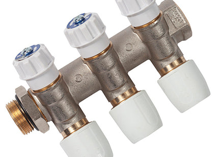 Hep20 Hep2o HX93T Manifold 15x3/4" Brass 3 Port - HX93T/15W