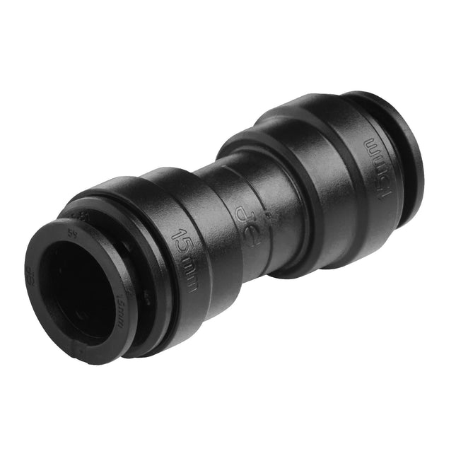 John Guest Speedfit 22mm Coupler - Black (Pack of 10) PM0422E