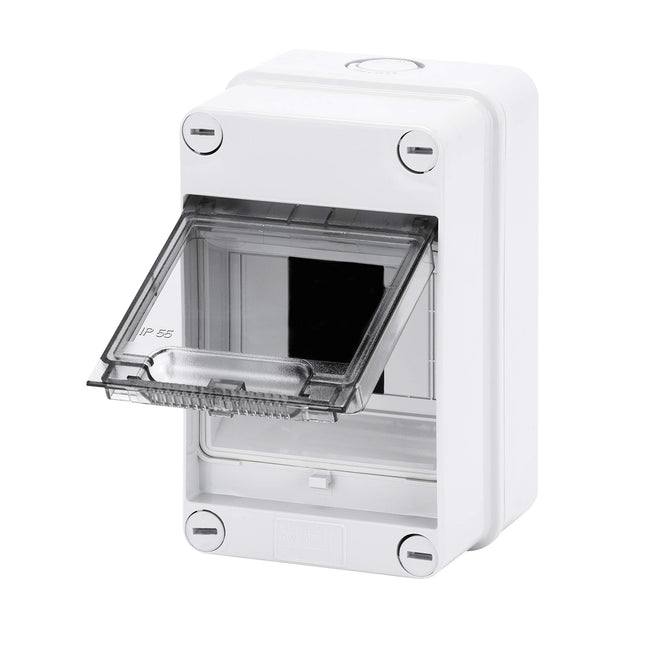 Gewiss GW40001 4 Module Enclosure Insulated Surface Mounted IP55 Watertight