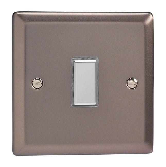 Varilight 1-Gang Tactile Touch Control Dimming Light Switch Slave for use with Eclique2 Master on 2-Way Circuits Pewter JRES001