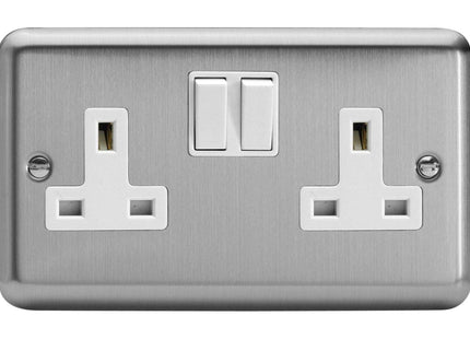 Varilight Socket, Metal, Matt Chrome,88x148x31mm