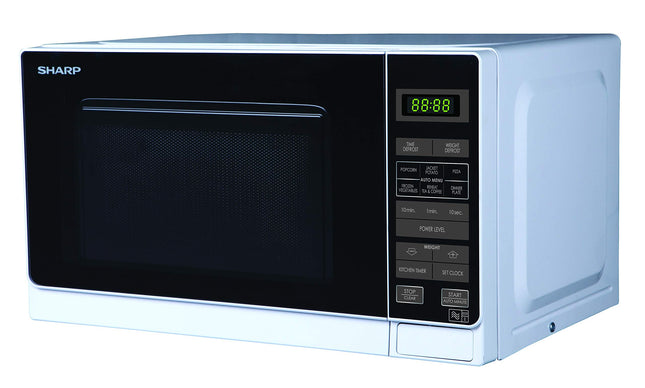 Sharp R272WM Solo Touch Control Microwave, 20 Litre capacity, 800W, White