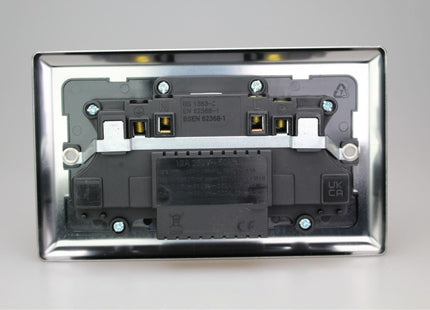 Varilight Double Socket With 20W Shared Usb A & C Charging Ports