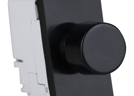 Varilight 2-Way Push-On/Off Rotary LED Dimmer 15-180W (max 20 LEDs) Black