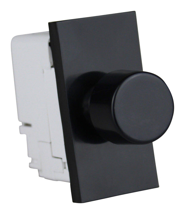 Varilight 2-Way Push-On/Off Rotary LED Dimmer 15-180W (max 20 LEDs) Black
