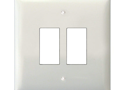 Varilight XOPGY2 PowerGrid Polar White 2-Gang Grid Plate (Single Plate)
