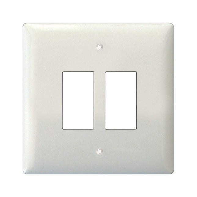 Varilight XOPGY2 PowerGrid Polar White 2-Gang Grid Plate (Single Plate)