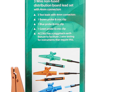 Kewtech ACC065 Non fused Distribution test leads for KT64/A and KT65