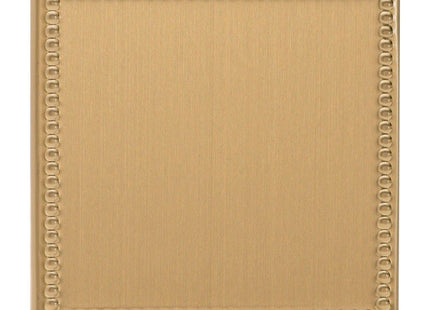 Varilight 1-Gang (Single), Blank Plate, Dimension Screwless Jubilee Brushed Brass XDYSBS.JB