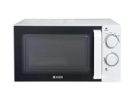 Haden Microwave With Stainless-Steel Interior Defrost, Reheat & Cooking Functions, 700W, 20 Litre, White