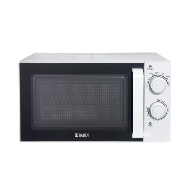 Haden Microwave With Stainless-Steel Interior Defrost, Reheat & Cooking Functions, 700W, 20 Litre, White