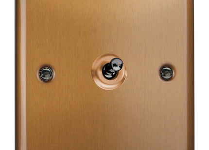 Varilight Urban Brushed Bronze 1-Gang Intermediate Toggle Switch