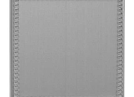 Varilight 1-Gang (Single), Blank Plate, Dimension Screwless Jubilee Brushed Steel XDYSBS.JS
