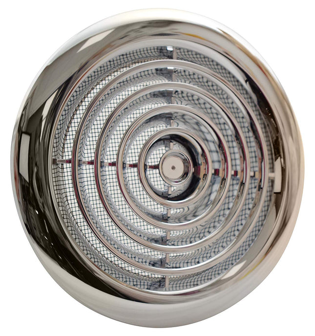 airvent 100mm round Grille chrome