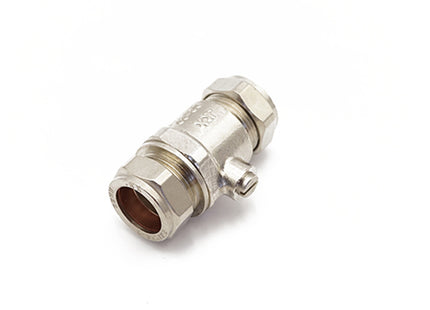 Primaflow QQM Iso Valve 22mm Chrome - Full Flow - 192420