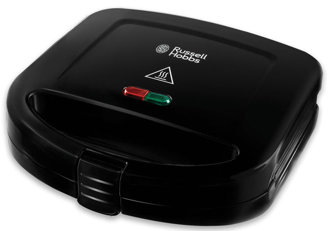 Russell Hobbs 24520 RU-24520 Sandwich Toaster Toastie Maker Two Slice, Easy Clean Plates, Black,Large