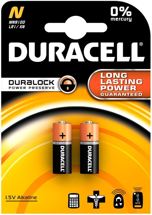 Duracell LR1 1.5V Alkaline Batteries 10 x 2 pack (20 Batteries)