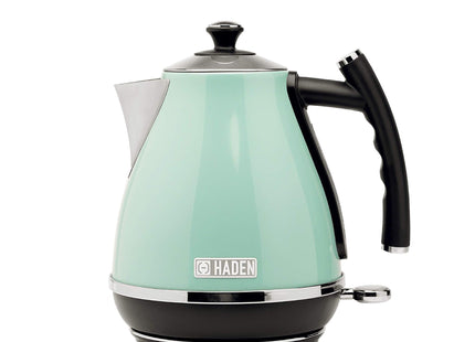 Haden Cotswold Kettle Traditional Style Stainless Steel Electric Kettle, 3000W, 1.7L Sage Green